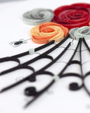 Detail shot of Quilled Spider's Web Card