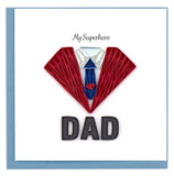 Quilled Superhero Dad Greeting Card