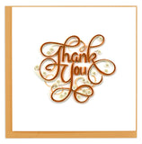 Quilled Thank You Greeting Card
