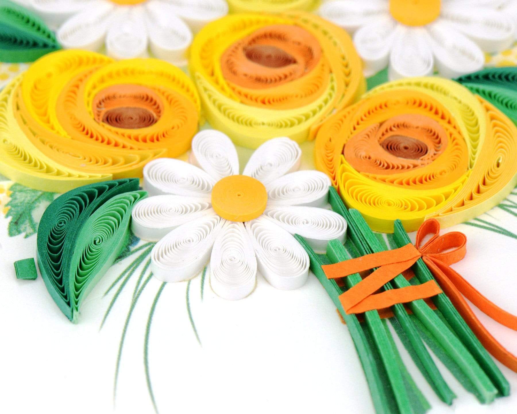 Thank You Quilling Card, Colorful Gratitude Artful Greeting Card, Grateful Thankful Card Flower For Him, Her, Friend, Boss, Mom, Dad