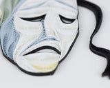 Detail shot of Quilled Theater Masks Greeting Card
