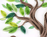 Detail shot of Quilled Tree of Life Greeting Card