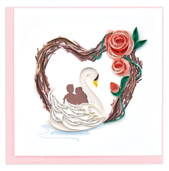 Quilled Tunnel of Love Greeting Card