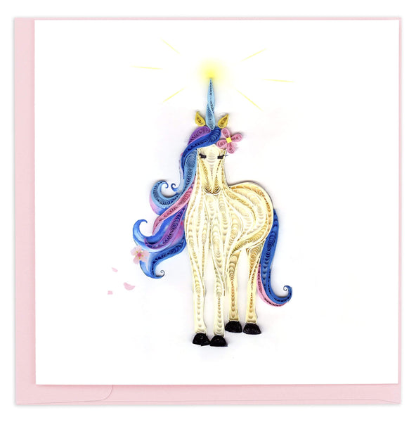 Quilled Unicorn Greeting Card