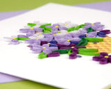 Quilled Violet Greeting Card