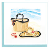 Beach scene, Beach hat, Sunglasses, sand, ocean