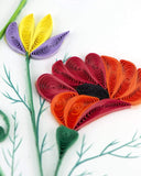 Detail shot of Quilled Wildflower Birthday Blooms Greeting Card