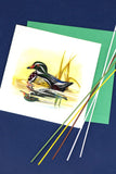 Quilled Wood Duck Greeting Card