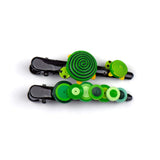 Turtle Swirl Quilled Hair Clips