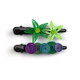 Ivy Vine Quilled Hair Clips