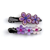Periwinkle Petals Quilled Hair Clips