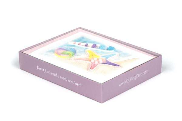 Quilled Seashell Note Card Box Set
