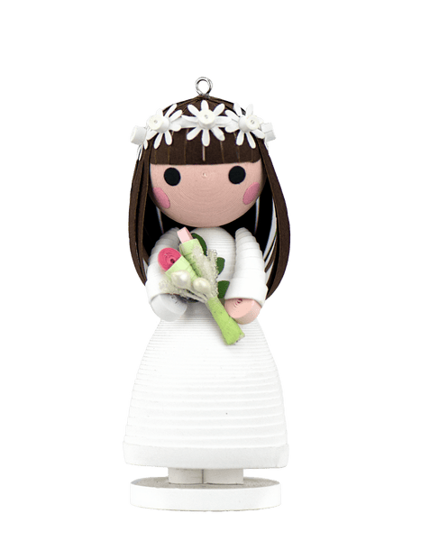 A Quilled Bride Ornament