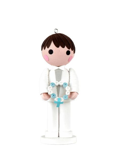 A Quilled First Communion Boy Ornament