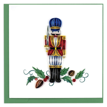 Quilled Nutcracker Christmas Card - Quilling Card - Greeting Card