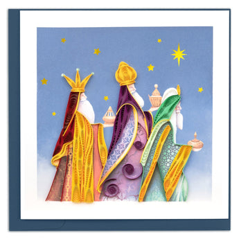 Quilled Three Wise Men Greeting Card - Quilling Card - Greeting Card