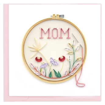 Quilled Mom Cross Stitch Greeting Card - Quilling Card - Greeting Card