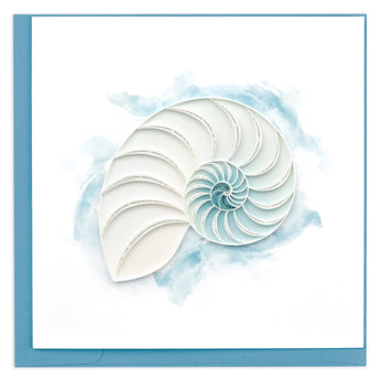 Quilled Abstract Nautilus Greeting Card - Quilling Card - Greeting Card