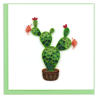 cactus greeting cards Quilled Prickly Pear Cactus Greeting Card