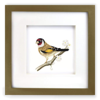 Brushed Gold Shadow Box Frame (6x6in) - Quilling Card - Frame
