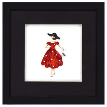 Black Shadow Box Frame (6x6in) - Quilling Card - Frame