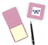 Quilled Blue Butterfly Sticky Note Pad Cover