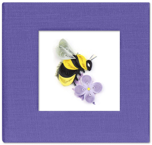 Quilled Bumble Bee Sticky Note Pad Cover