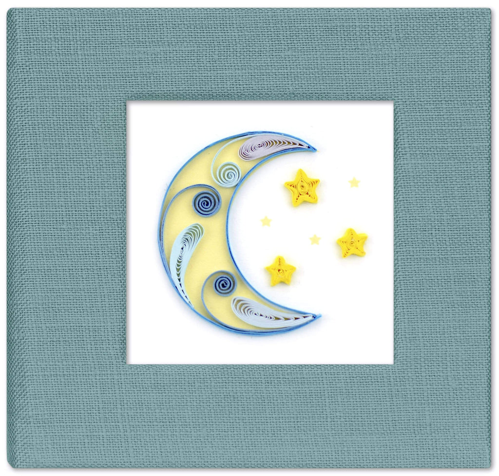 Handcrafted Moon Sticky Note Pad Cover | Quilling Card® handcrafted-moon-sticky-note-pad-cover-quilling-card