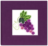 Quilled Grapes Sticky Note Pad Cover